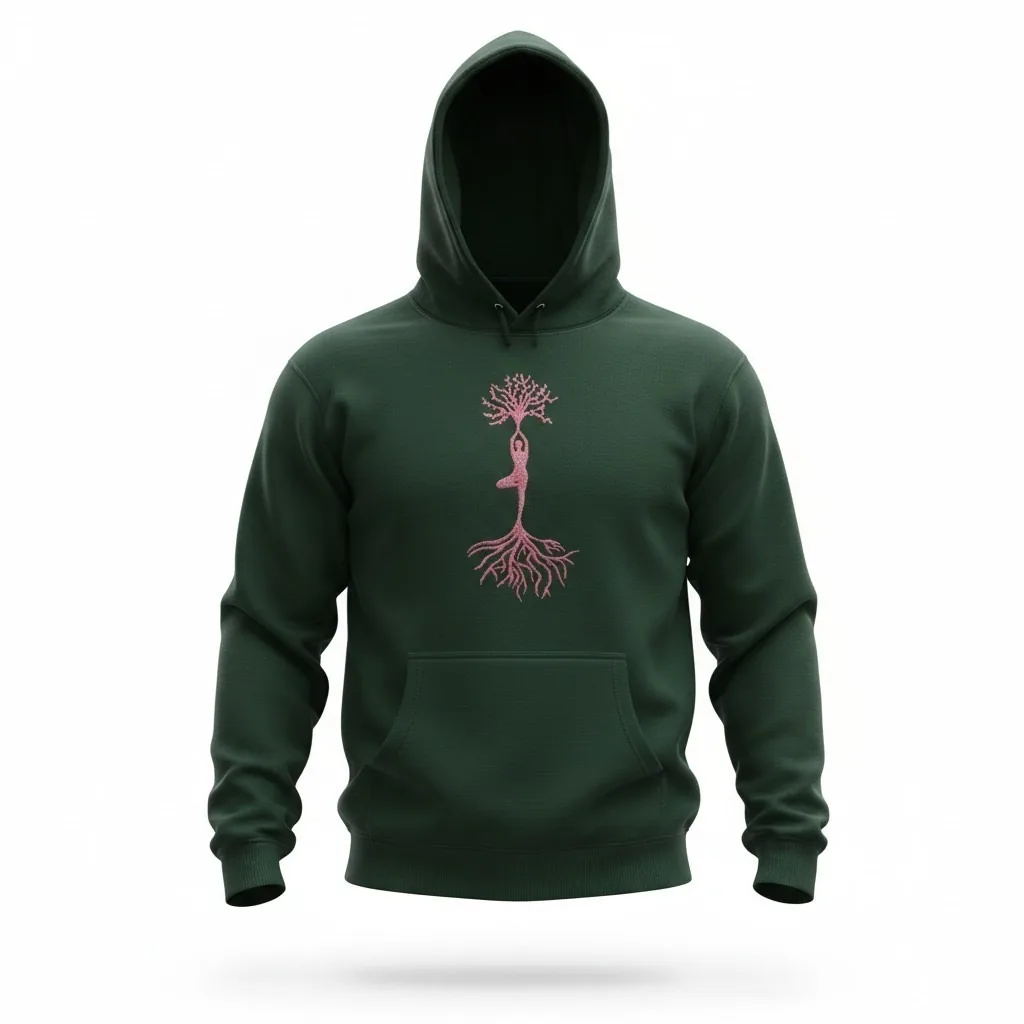 Yoga tree hoodie