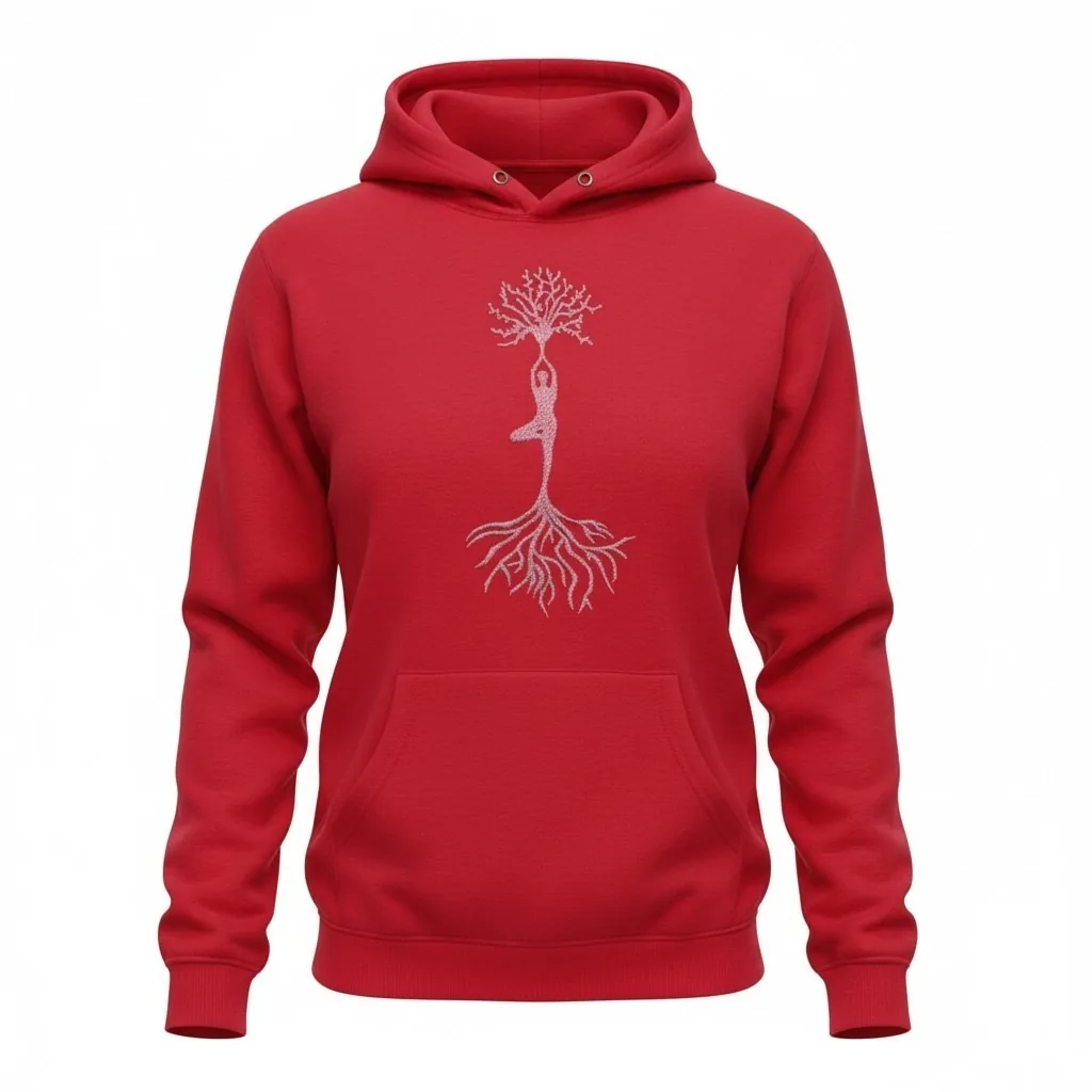 Yoga tree hoodie