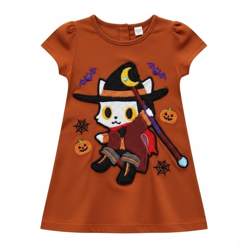 Embroidered kids dress